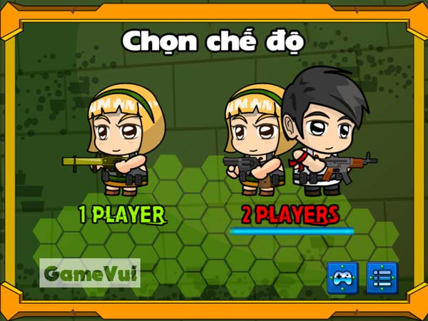 Chọn chế độ 1 người hoặc 2 người