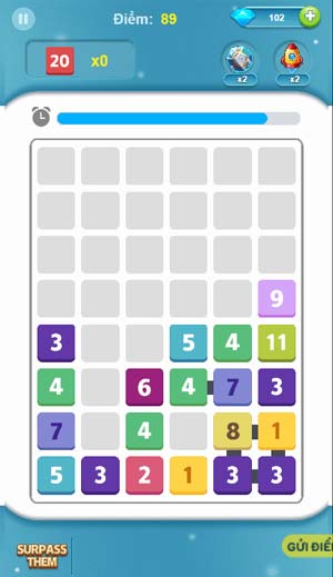 Gôp các ô số thật chuẩn xác và nhanh chóng