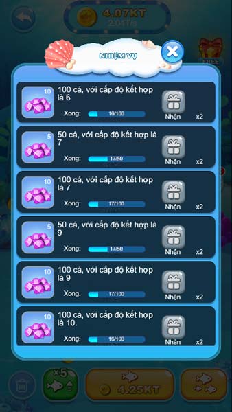 Nhiệm vụ và thành tích cần thực hiện