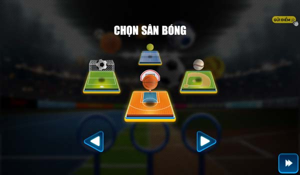 Chọn địa điểm, sân bóng để chơi