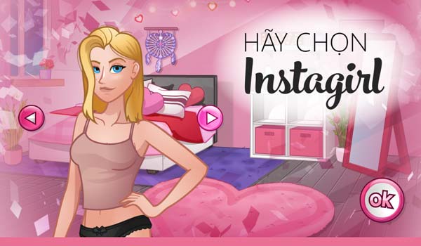 Chọn nhân vật phong cách Instagirl