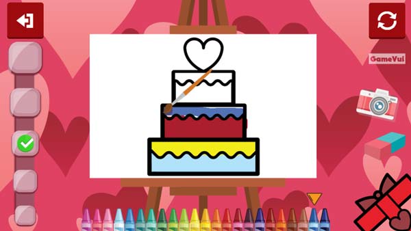 Dùng bút cọ và tô màu sắc thật đẹp