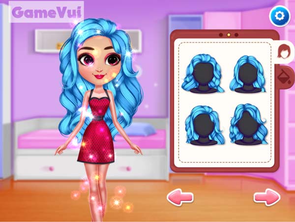 Lựa chọn các kiểu tóc, màu tóc