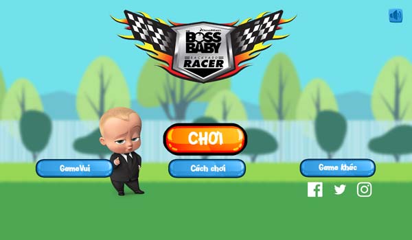 Chơi game Boss Baby đua xe - GameVui