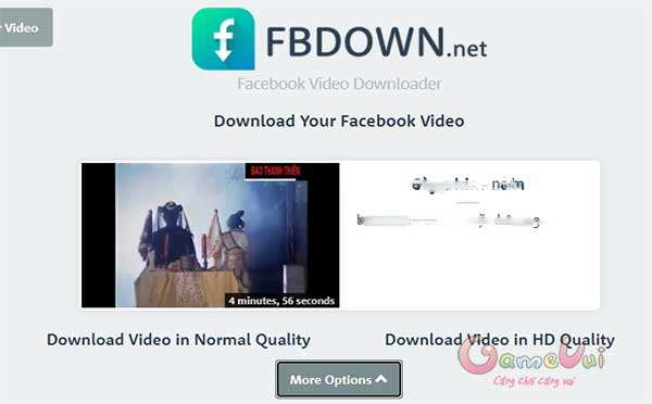 Chọn chất lượng video tải xuống
