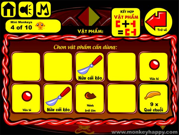 Nhặt các vật phẩm cần thiết