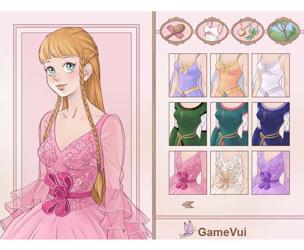 Chọn kiểu tóc, trang phục và trang điểm cho công chúa