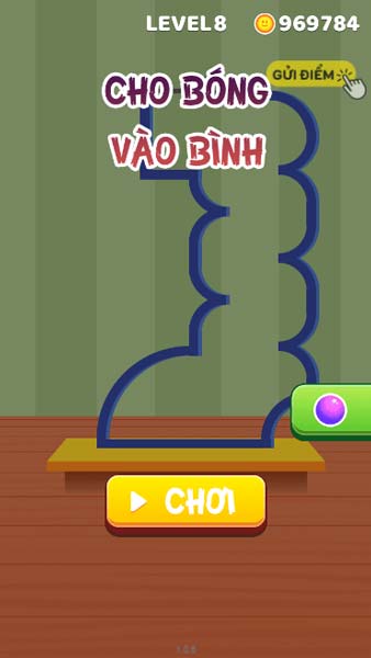 Chơi game Cho bóng vào bình - GameVui