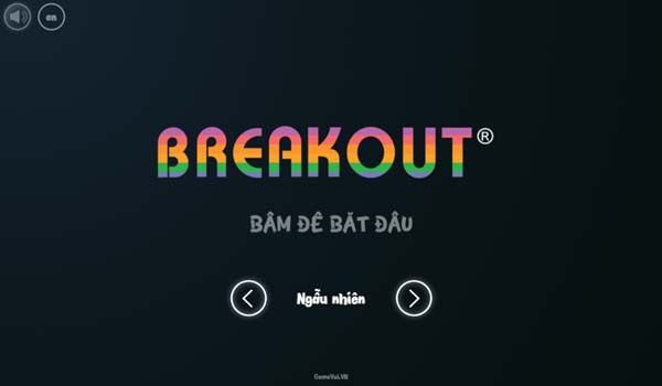 Chơi game Breakout - Phá gạch GameVui