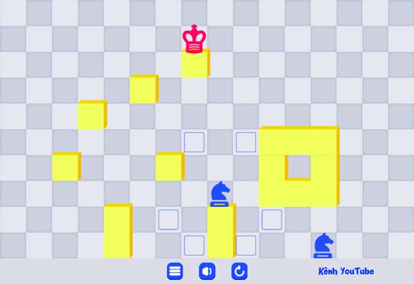 Đưa các quân cờ màu xanh ăn cờ màu đỏ