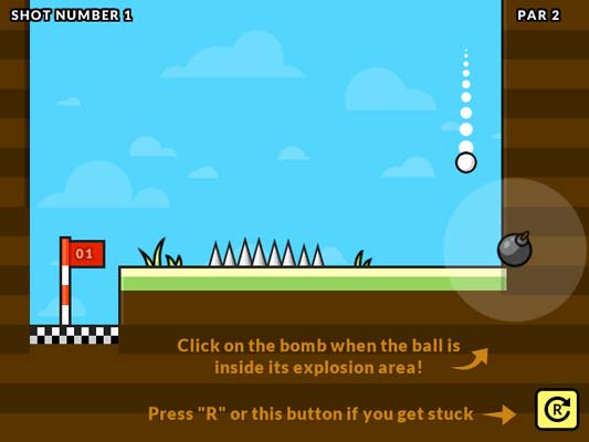 Lựa chọn góc để phát nổ quả bom