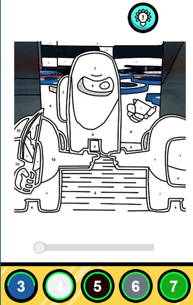 Tô màu Among Us theo các con số