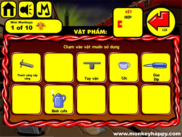 Các vật thu được