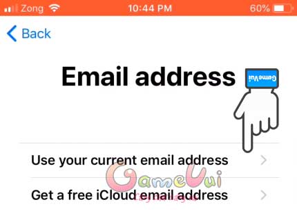 Sử dụng địa chỉ email hiện tại
