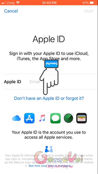 Don't have an Apple ID or forgot it