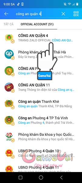 Tìm kiếm tên cơ quan công an quận huyện