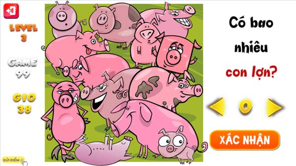 Tập trung thật kỹ để đếm cho chính xác