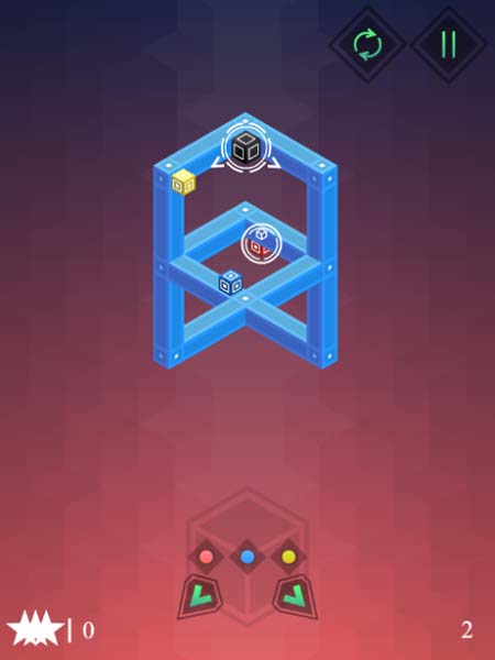 Thu thập các hình khối theo thứ tự