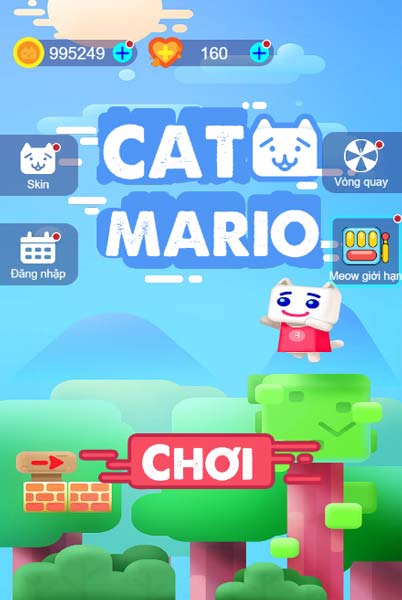 Chơi game Cat Mario - GameVui