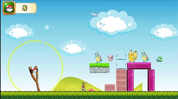 Bắn phá các pokemon