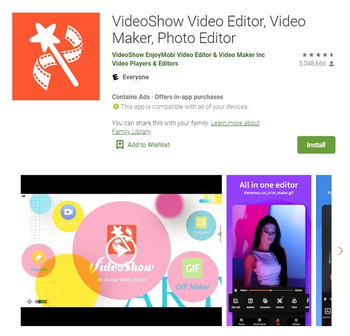 Ứng dụng VideoShow