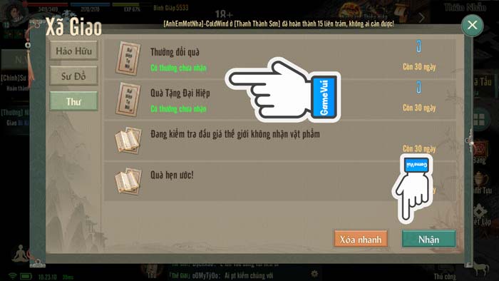 Kiểm tra những phần thư mới nhất