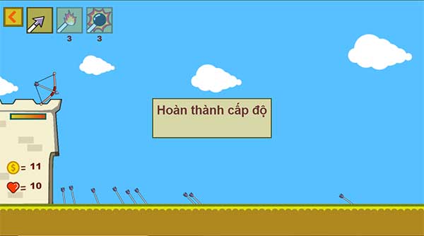 Hoàn thành cấp độ