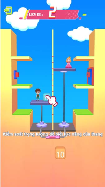 Thay đổi các khối cân nặng để giúp công chúa