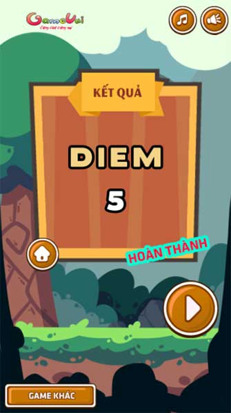 Hoàn thành cấp độ