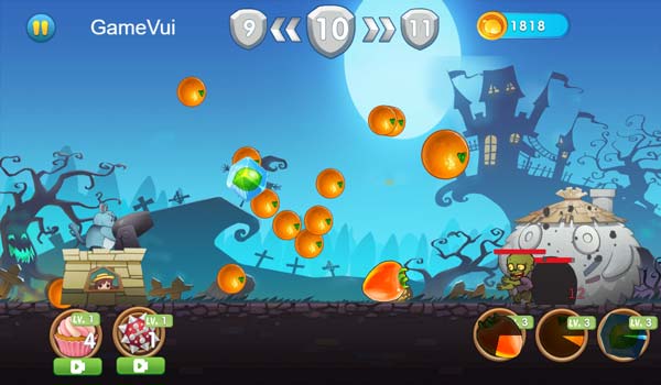 Điều khiển Totoro bắn pháo diệt Zombie