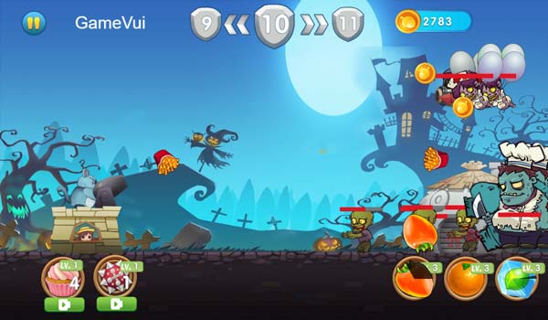 Dùng các loại đạn làm chậm, cản và đạn chùm