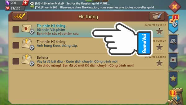 Kiểm tra tin nhắn mới nhất