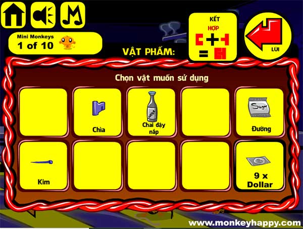 Các vật thu được