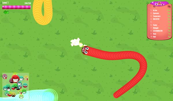 Điều khiển chú rắn Slither thật khéo léo