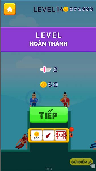 Hoàn thành level thử thách