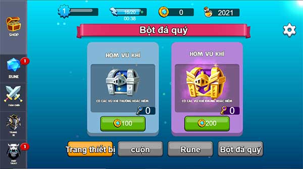 Nâng cấp sức mạnh