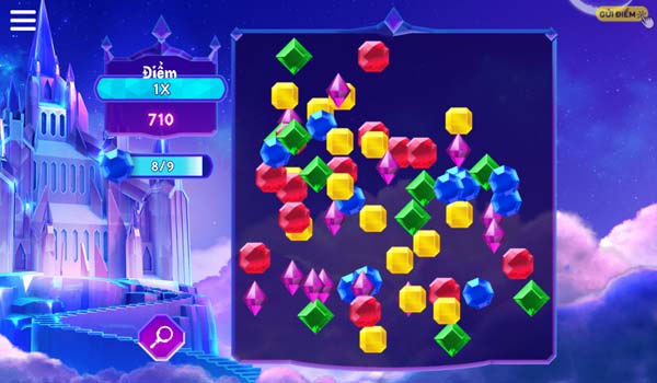 Đảo vị trí các viên kim cương để ghi điểm