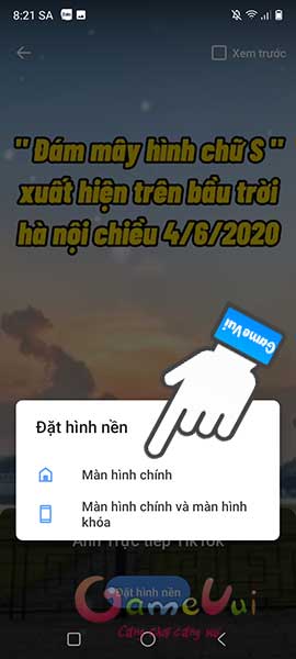 2 lựa chọn hình nền