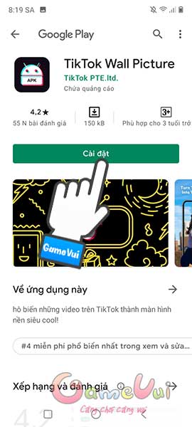 Cài đặt TikTok Wall Picture