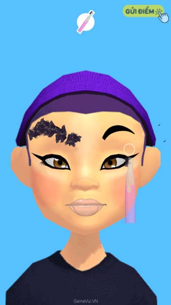 Cắt tỉa lông mày cho khách hàng