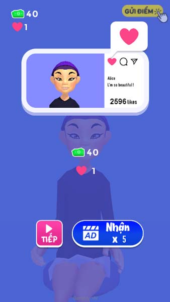 Giúp họ nhận nhiều like trên mạng xã hội