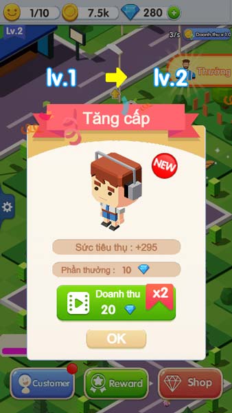 Tăng cấp nhân vật