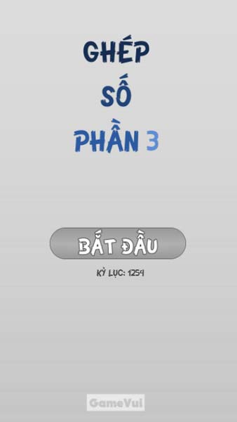 Chơi game Ghép số P3 - GameVui
