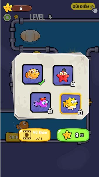 Mở khóa nhiều skin khác bằng số sao có được