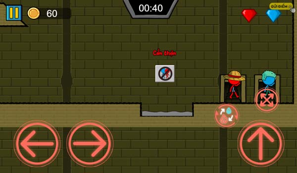 Đưa cả 2 nhân vật người que Stickman về đích