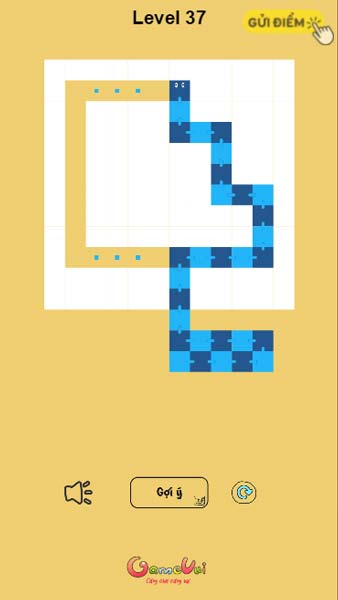 Giúp chú rắn chui hết vào hang