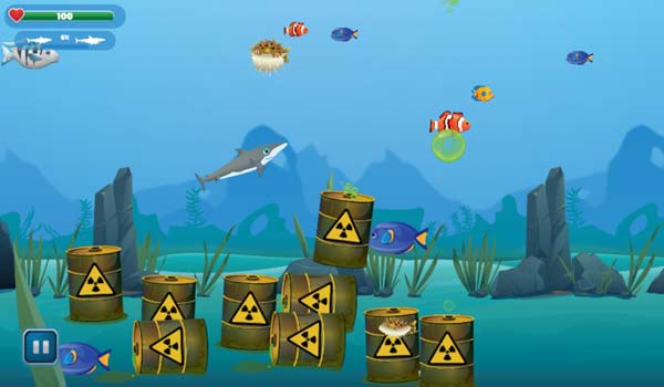 Điều khiển chú cá mập thật chính xác