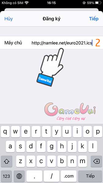 Dán đường link bước 1