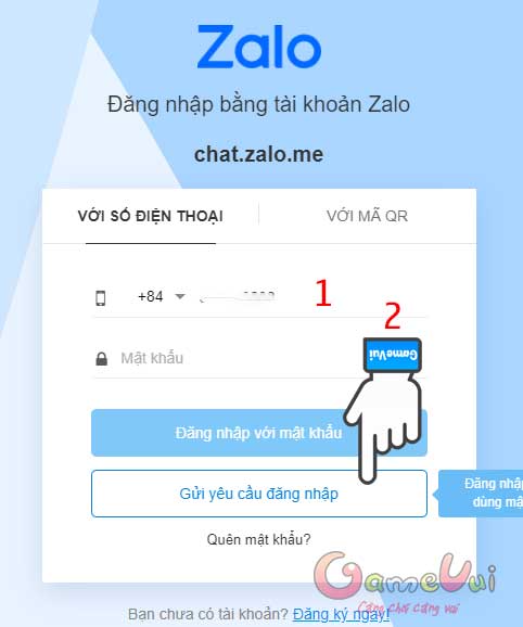 Gửi yêu cầu đăng nhập