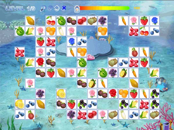 Nhanh chóng nối các cặp rau củ quả giống nhau để ghi điểm